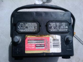 Ten year old car battery to be restored