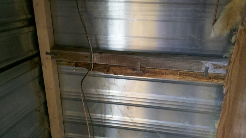 Replacing damaged camper wood framimg